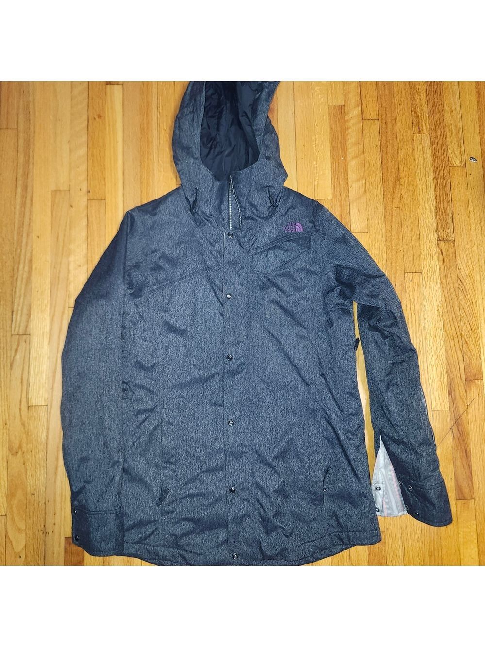 The North Face Dark Gray Hooded Raincoat